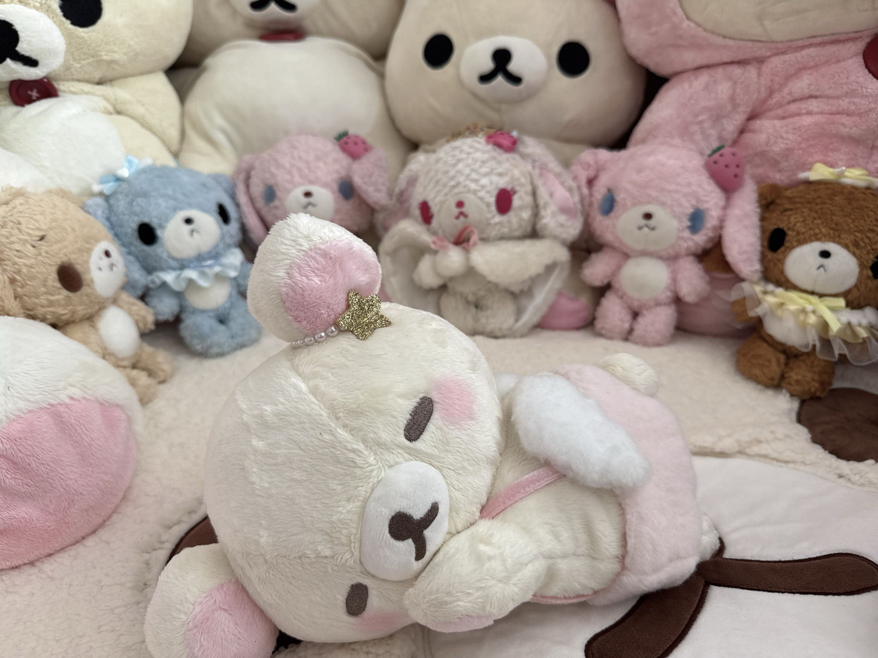 Korilakkuma bears in cat costumes